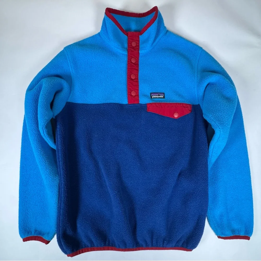 Patagonia Kids' Lightweight Synchilla Snap-T Pullover - Size M (10) - Picture 1 of 8